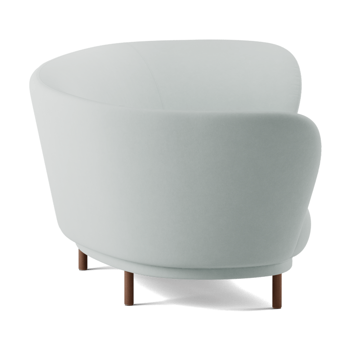 Dandy 3-zitsbank, Walnut-Linara 253 Swedish Grey Massproductions