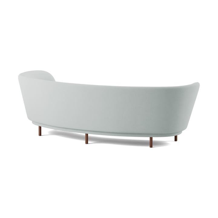 Dandy 3-zitsbank, Walnut-Linara 253 Swedish Grey Massproductions