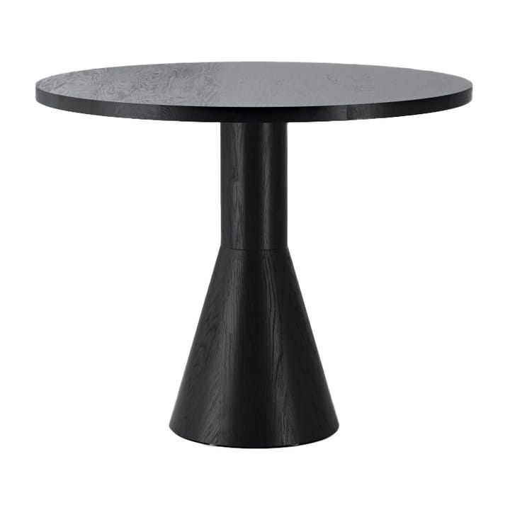 Draft eettafel Ø88 cm
 - Zwartgebeitst essenhout - Massproductions