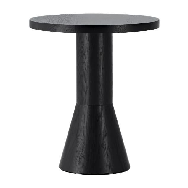 Draft tafel Ø50 cm - Zwartgebeitst essenhout - Massproductions