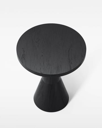 Draft tafel Ø50 cm - Zwartgebeitst essenhout - Massproductions