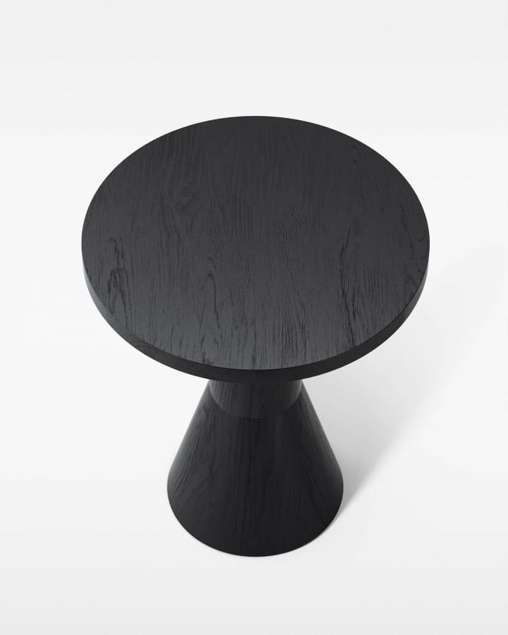 Draft tafel Ø50 cm, Zwartgebeitst essenhout Massproductions