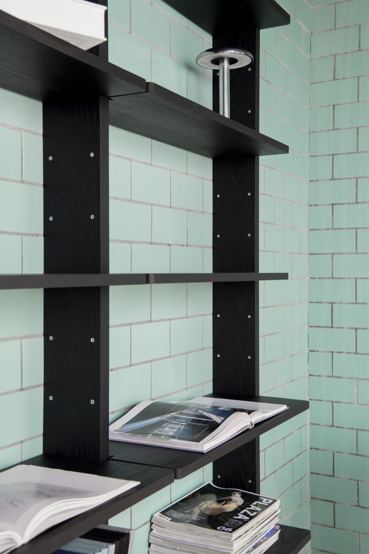 Gridlock Deep Shelf W800 plank, Black stained Ash Massproductions