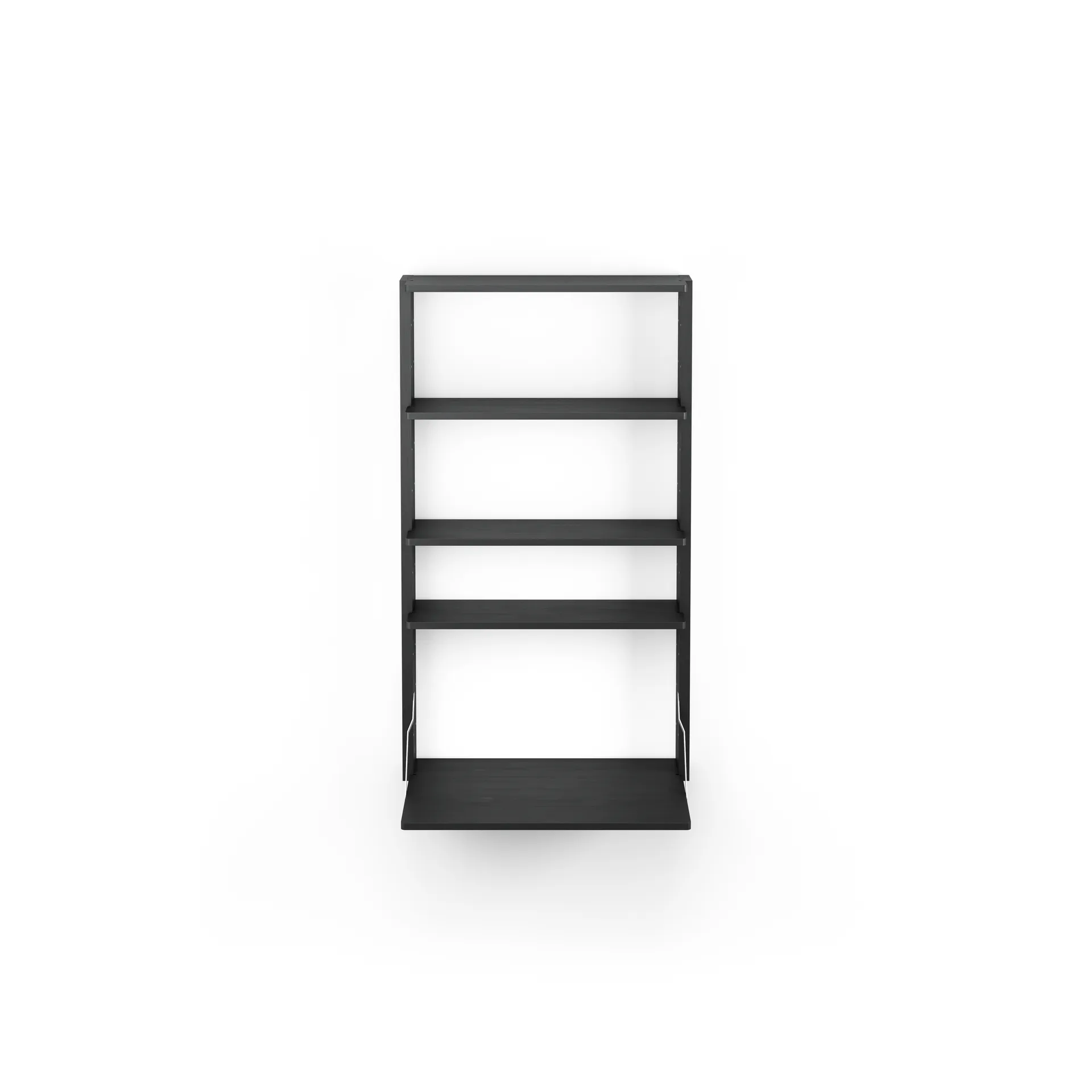 Gridlock - M1-A4-0-D wandrek met bureau, Black stained Ash Massproductions