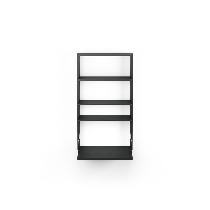 Gridlock - M1-A4-0-D wandrek met bureau, Black stained Ash Massproductions