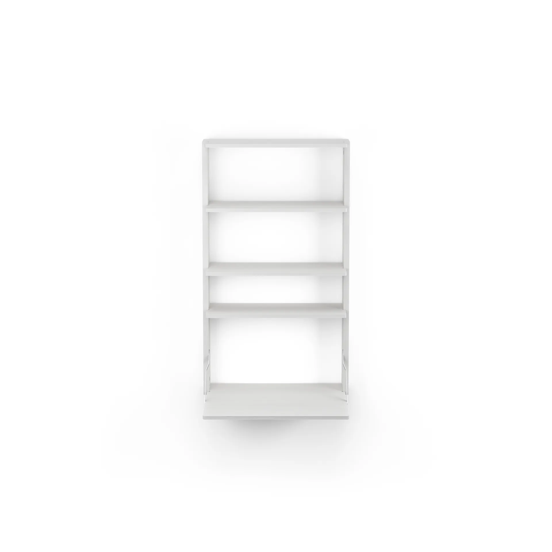 Gridlock - M1-A4-0-D wandrek met bureau, White stained Ash Massproductions