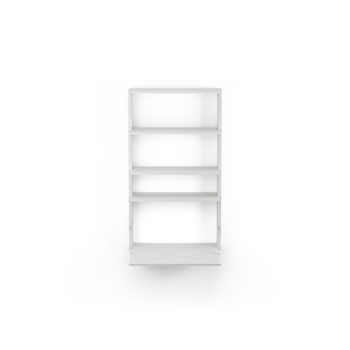 Gridlock - M1-A4-0-D wandrek met bureau, White stained Ash Massproductions