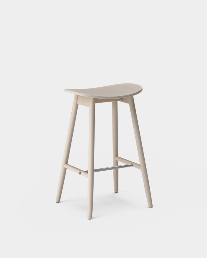 Icha barkruk 65 cm, Wit geolied eikenhout Massproductions