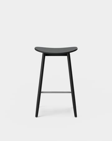 Icha barkruk 65 cm - Zwartgebeitst beukenhout - Massproductions