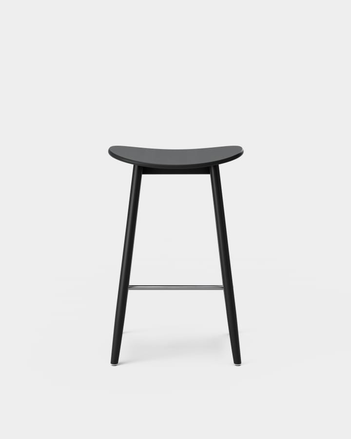Icha barkruk 65 cm, Zwartgebeitst beukenhout Massproductions