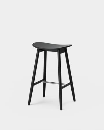 Icha barkruk 65 cm - Zwartgebeitst beukenhout - Massproductions
