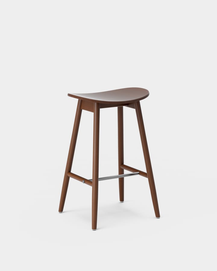 Icha barkruk 65 cm, Zwartgebeitst beukenhout Massproductions