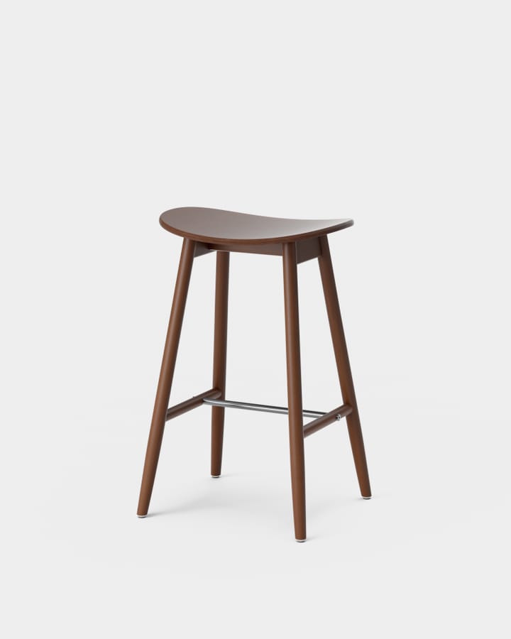Icha barkruk 65 cm, Zwartgebeitst beukenhout Massproductions
