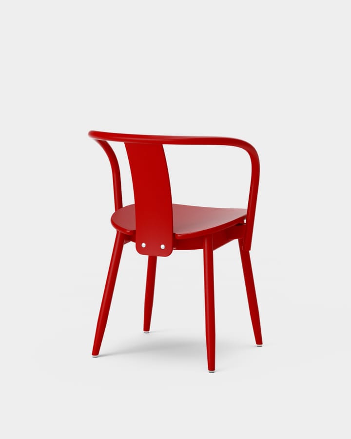 Icha stoel - Roodgelakt beukenhout - Massproductions