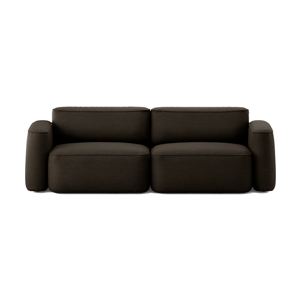 Massproductions Patch 2,5-zitsbank Ecriture 380 | Scandinavisch Interieur | Bankstellen | Bruin