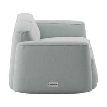 Patch 2,5-zitsbank - Linara 253 Swedish Grey - Massproductions