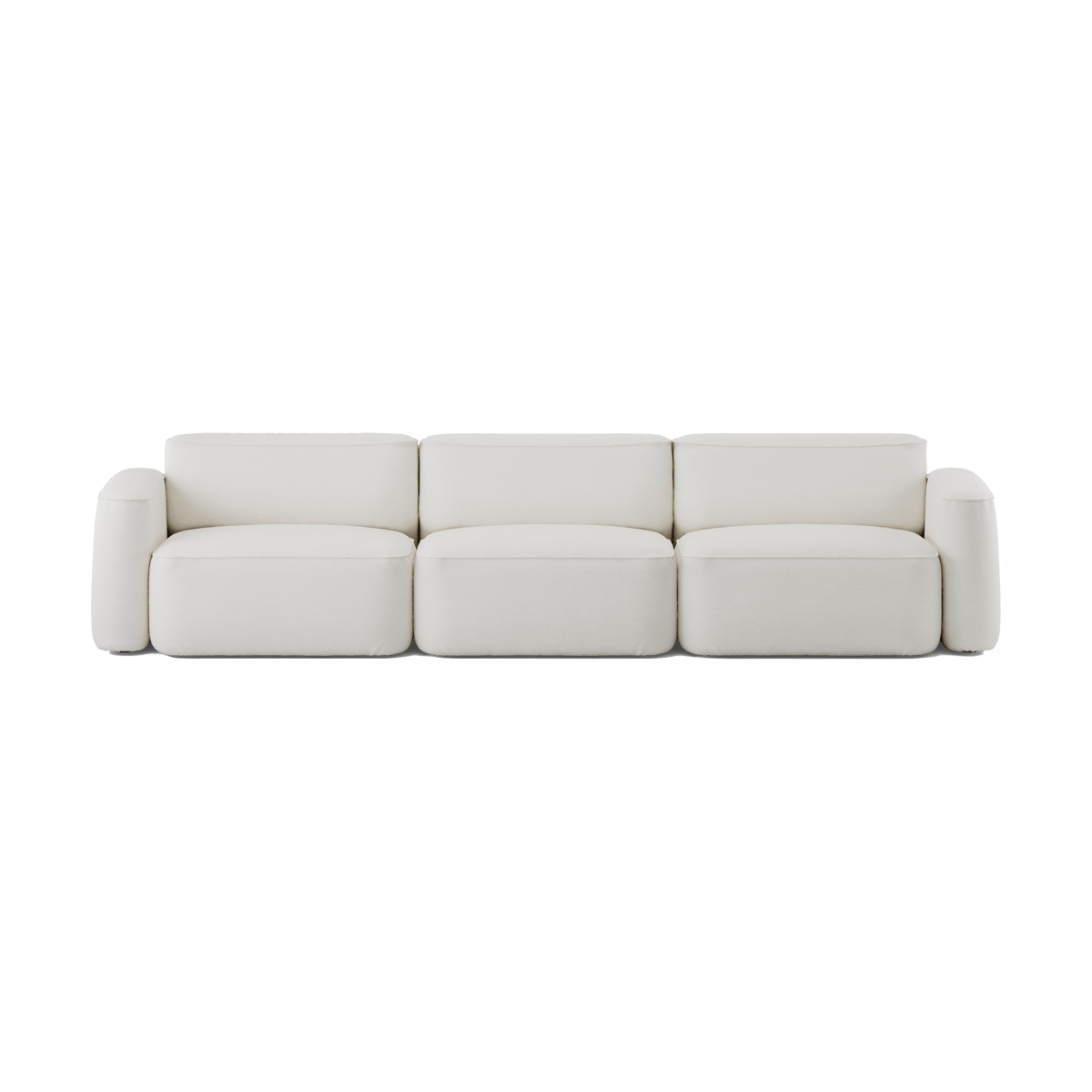 Massproductions Patch 3-zitsbank Ecriture 100 | Scandinavisch Interieur | Bankstellen | Wit