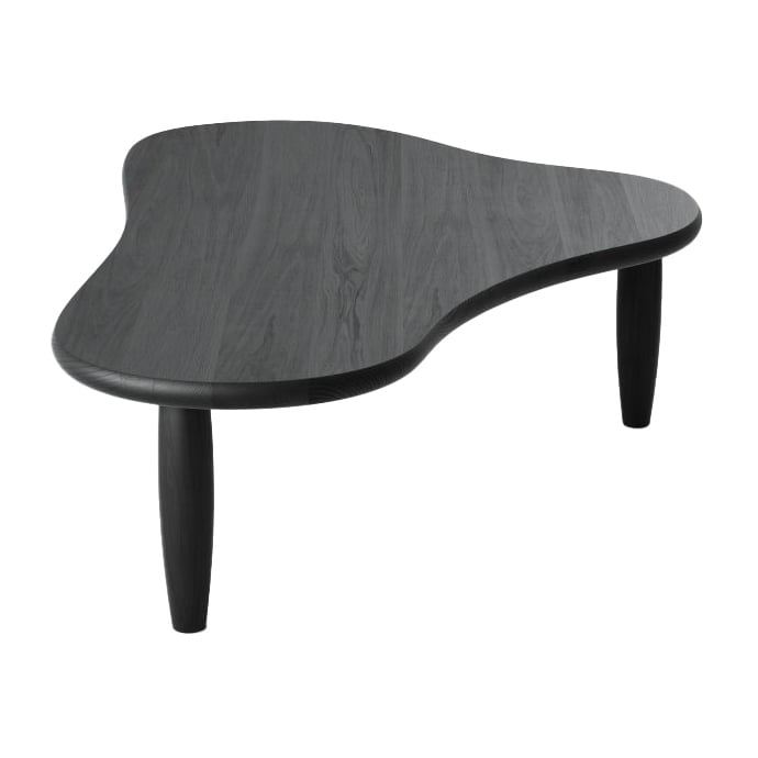 Massproductions Puddle tafel Zwartgebeitst essenhout