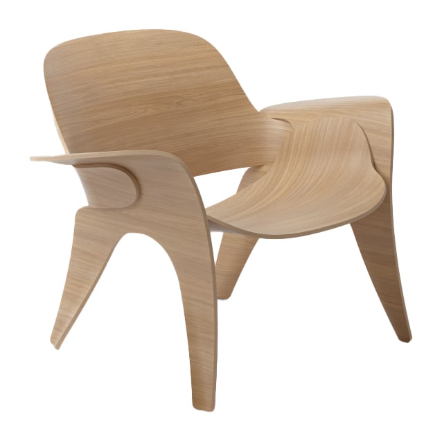 Massproductions Rose stoel Eikenhout | Scandinavisch Interieur | Fauteuils, krukken & hockers | Beige