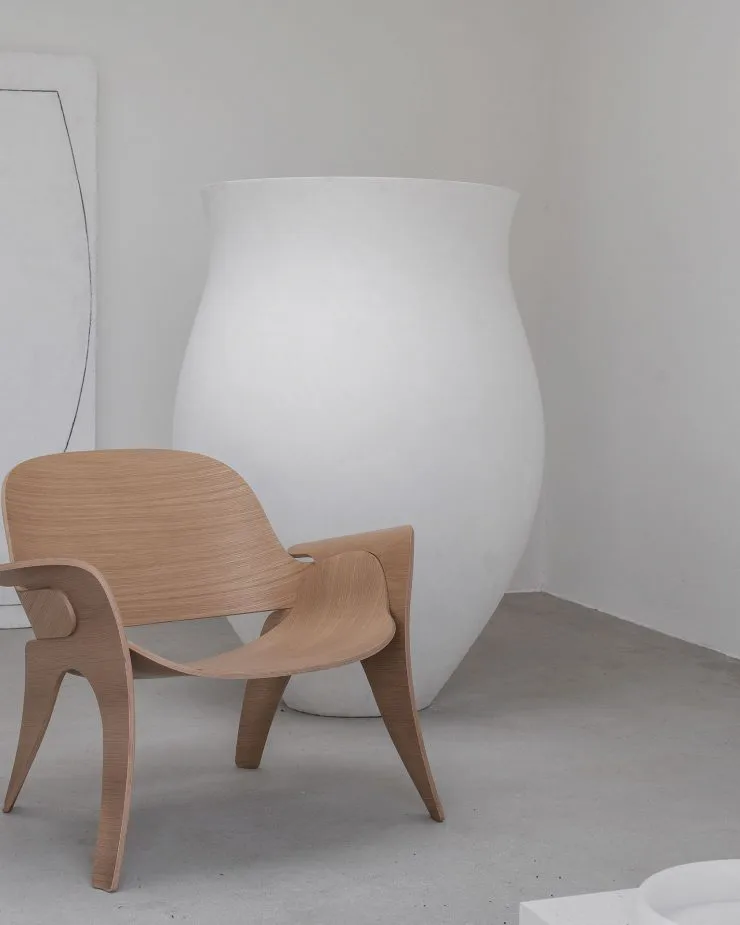 Rose stoel, Eikenhout Massproductions