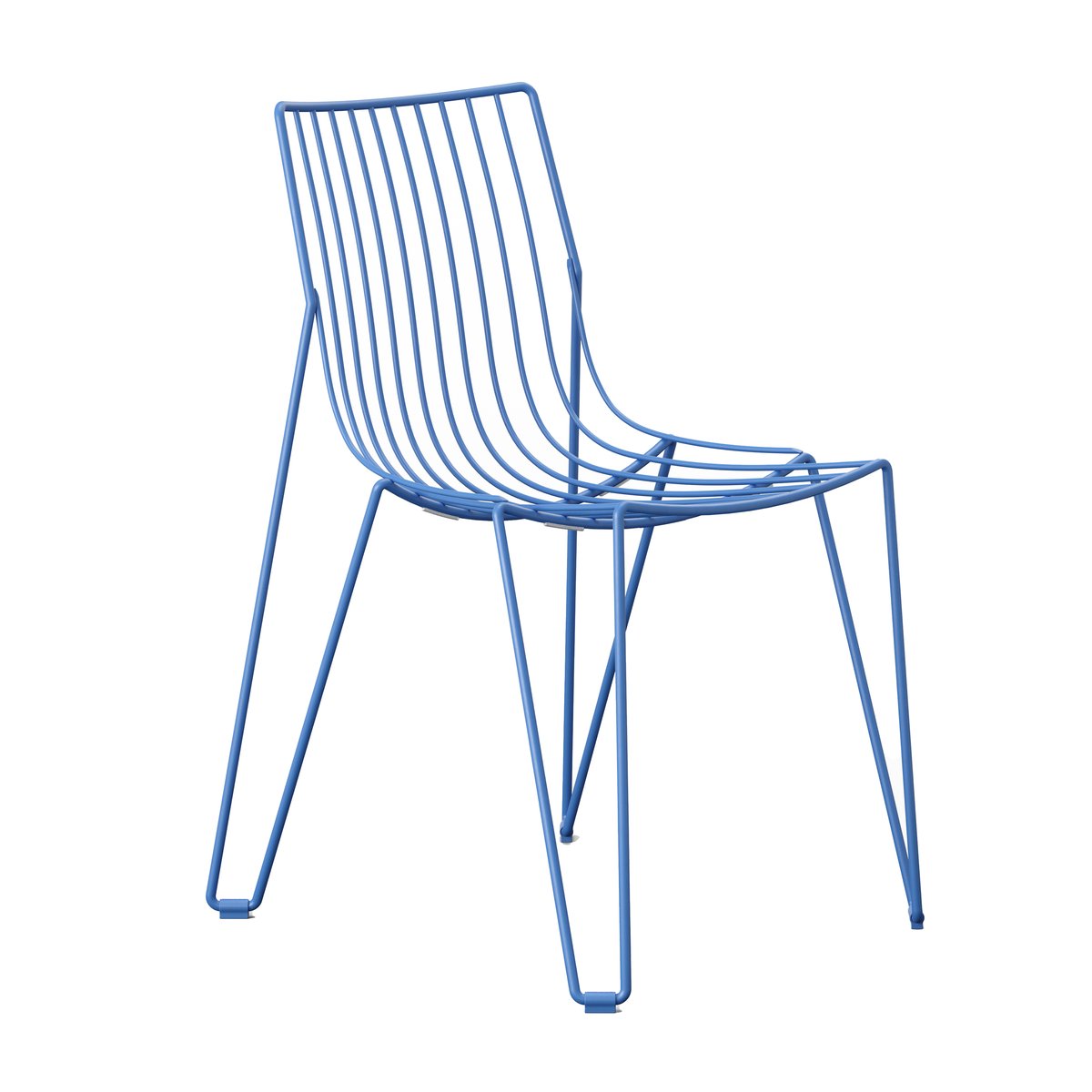 Massproductions Tio stoel Overseas Blue | Scandinavisch Interieur | Tuinstoelen | Blauw