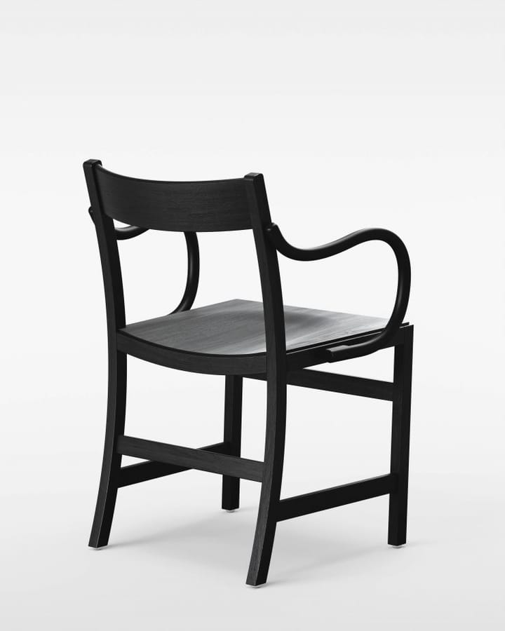 Waiter XL fauteuil, Zwartgebeitst beukenhout Massproductions