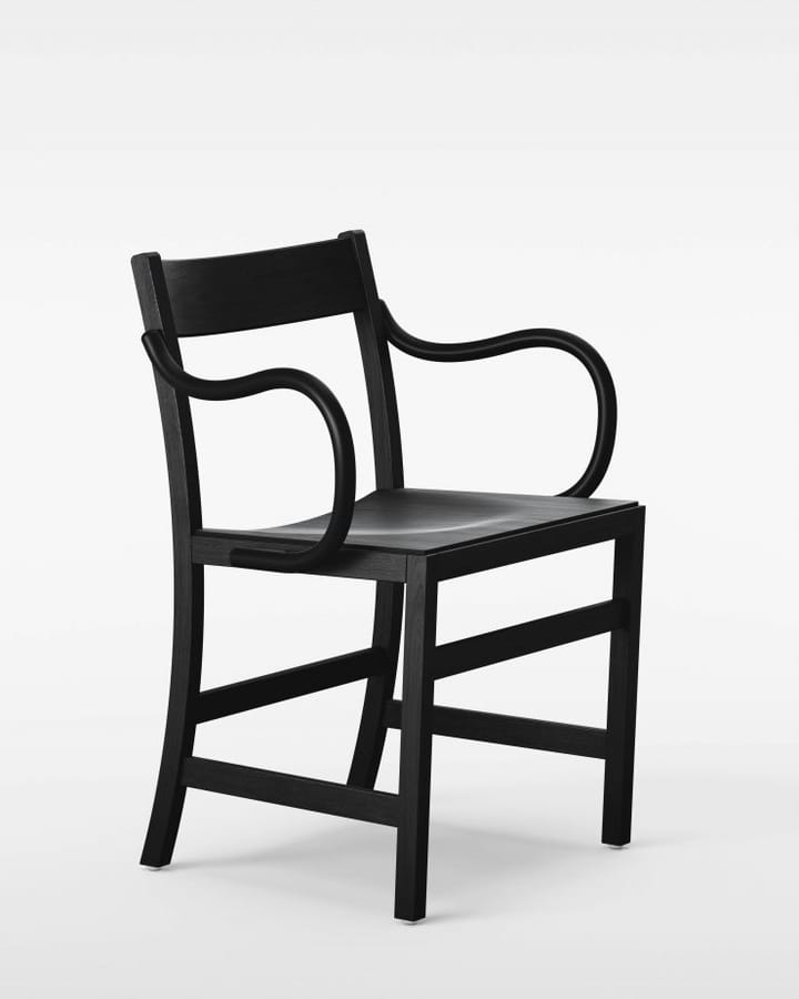 Waiter XL fauteuil, Zwartgebeitst beukenhout Massproductions