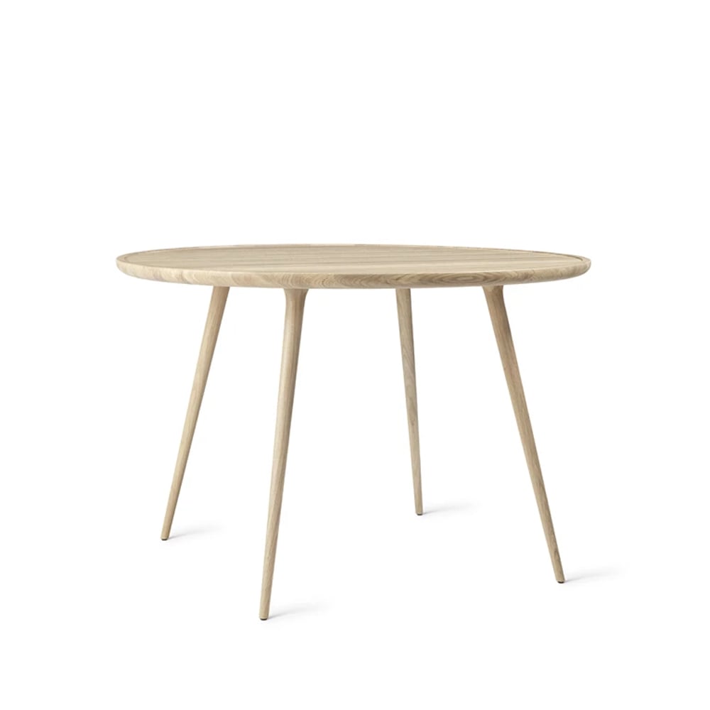 Mater Accent eettafel rond eikenhout witgepigmenteerde matte lak, o110 cm
