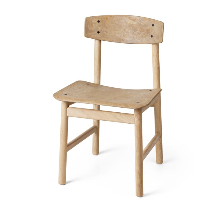 Conscious BM3162 stoel - Soaped oak-coffee waste light - Mater