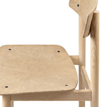 Conscious BM3162 stoel - Soaped oak-coffee waste light - Mater