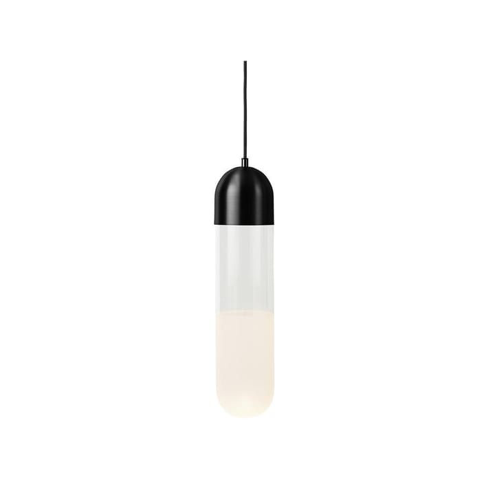 Firefly hanglamp - black, glas/gezandstraalde glazen kap - Mater