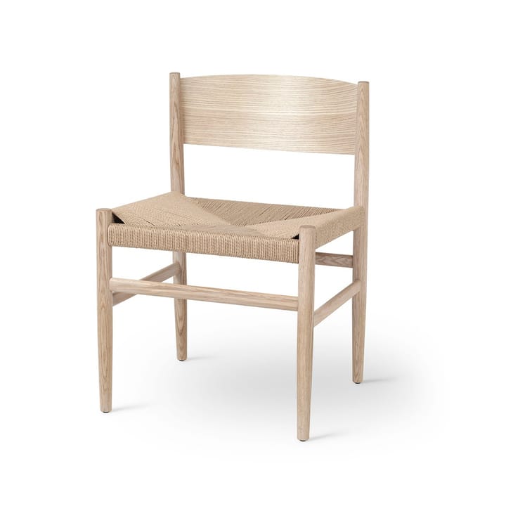 Nestor stoel - eikenhout matte lak, natuurkleurige gevlochten zitting - Mater