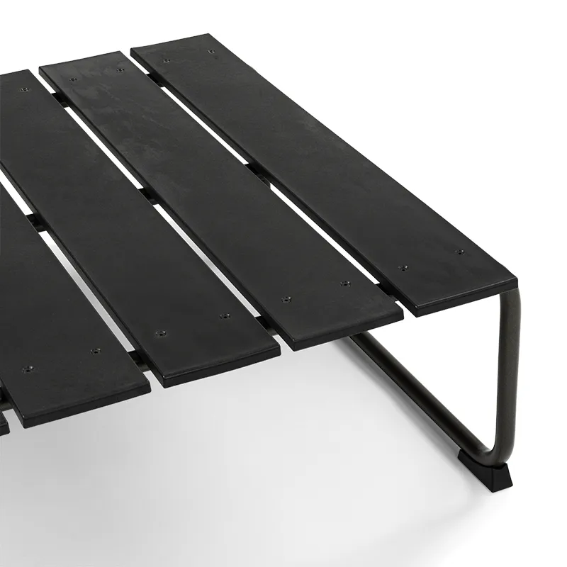 Ocean lounge table salontafel 70x70x30 cm, Black Mater