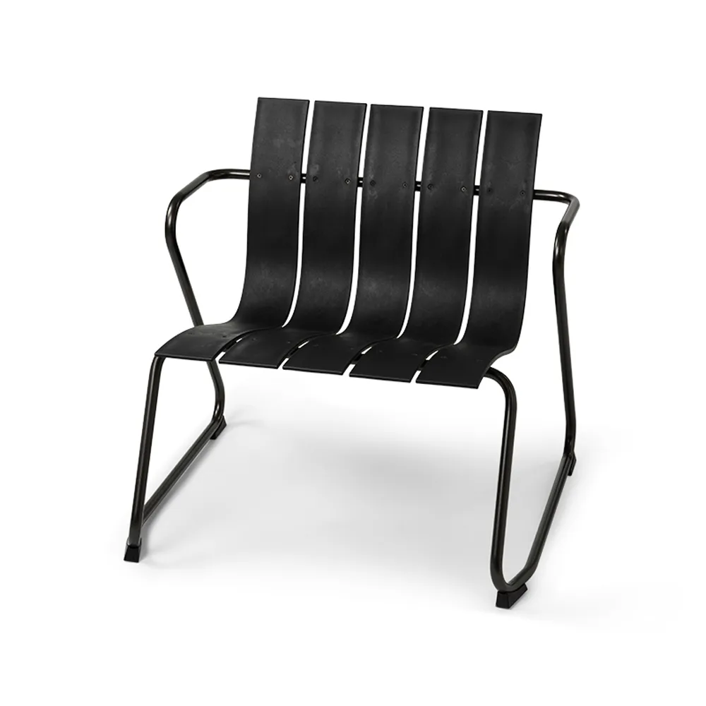 Ocean loungestoel, black Mater