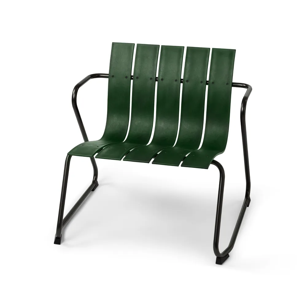 Ocean loungestoel, green Mater