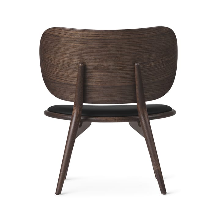 The Lounge Chair loungestoel, leer black, sirka grey onderstel Mater