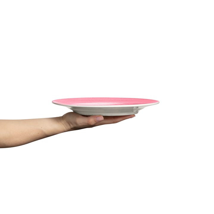 Basic bord 25 cm, Roze Mateus