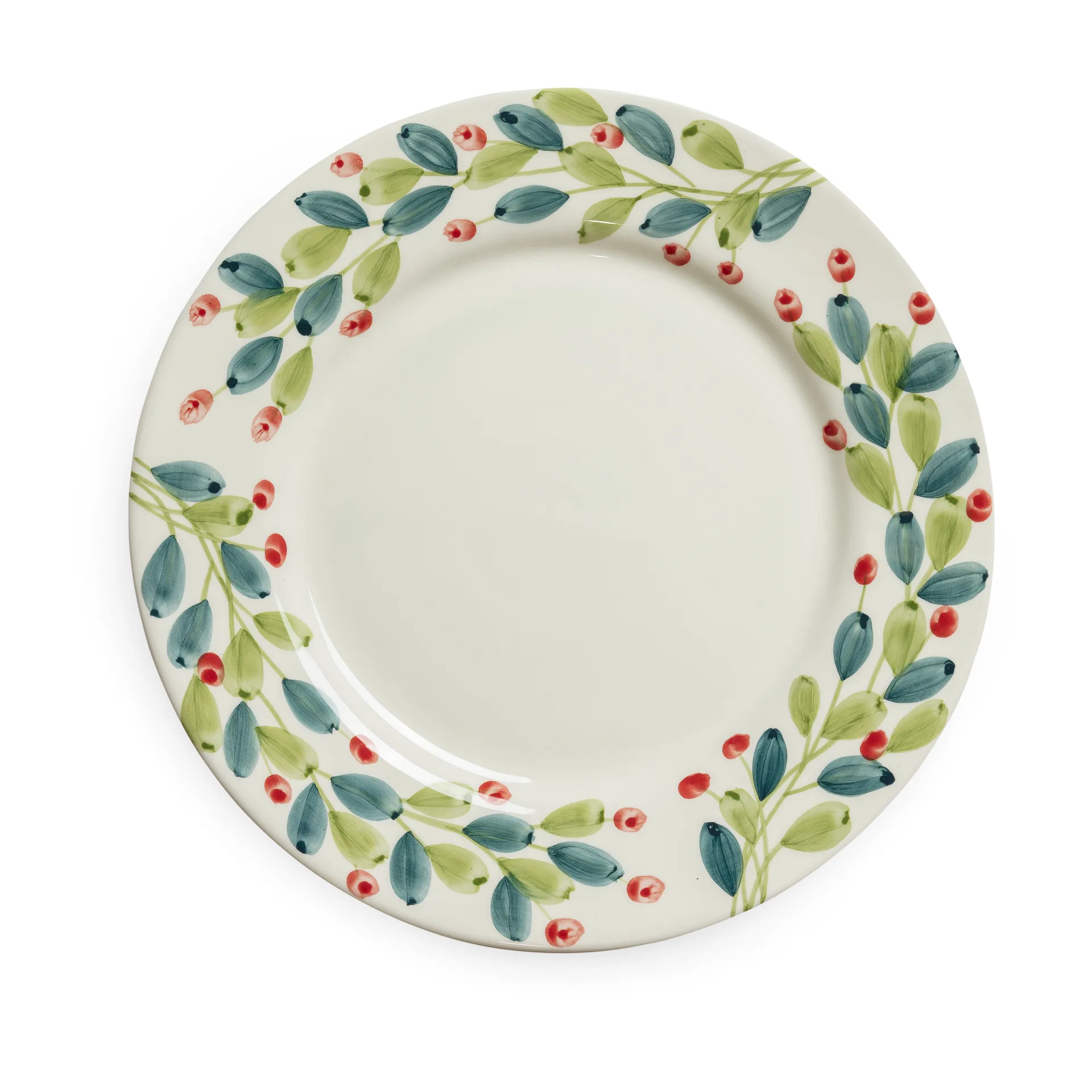 Basic kerstschotel Ø37,5 cm, Wit-multi Mateus