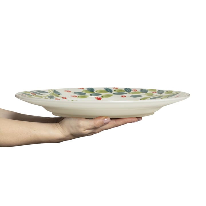 Basic kerstschotel Ø37,5 cm, Wit-multi Mateus