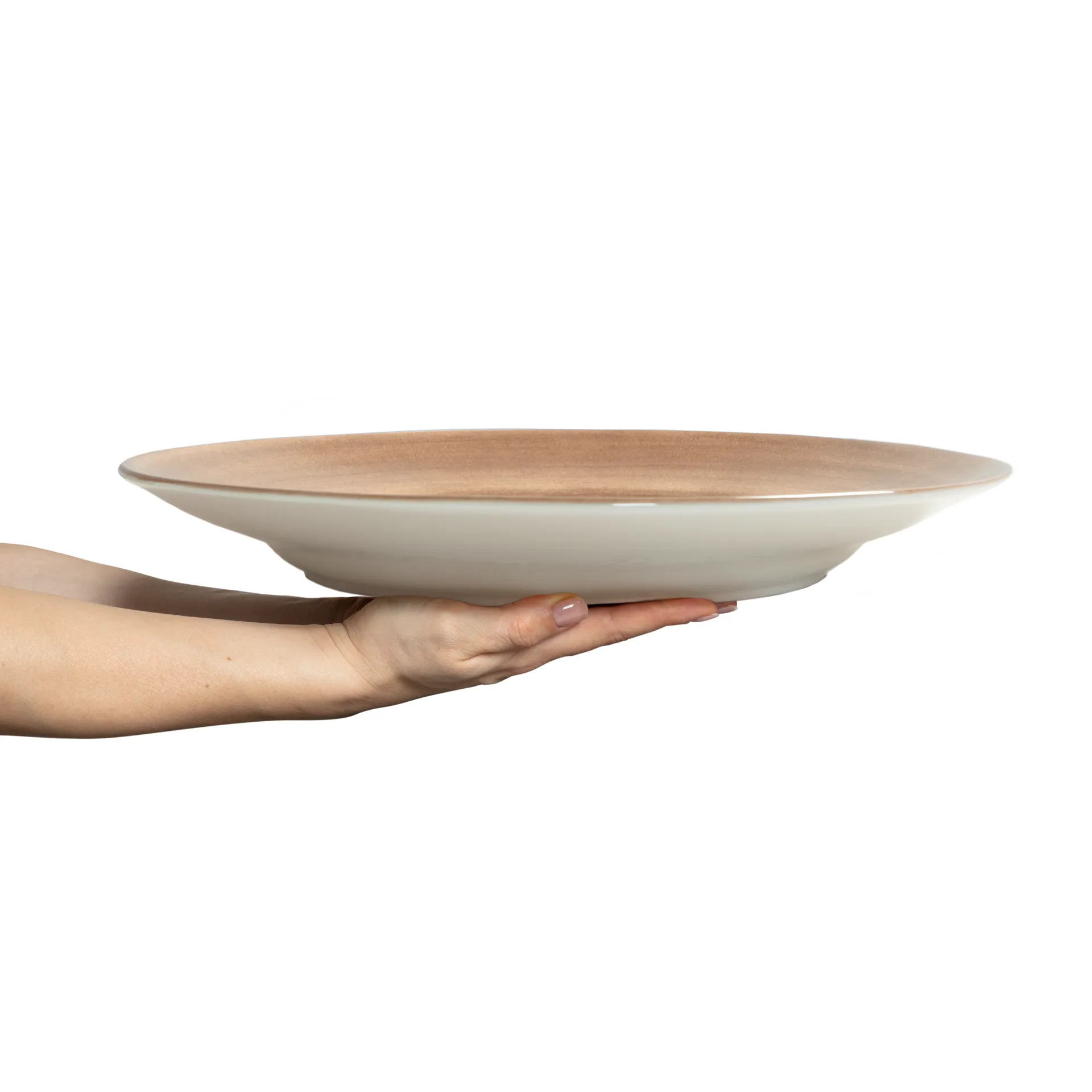 Basic serveerschaal Ø41 cm, Kaneel Mateus
