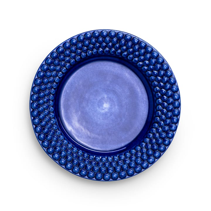 Bubbles bord, 28 cm - Blauw - Mateus