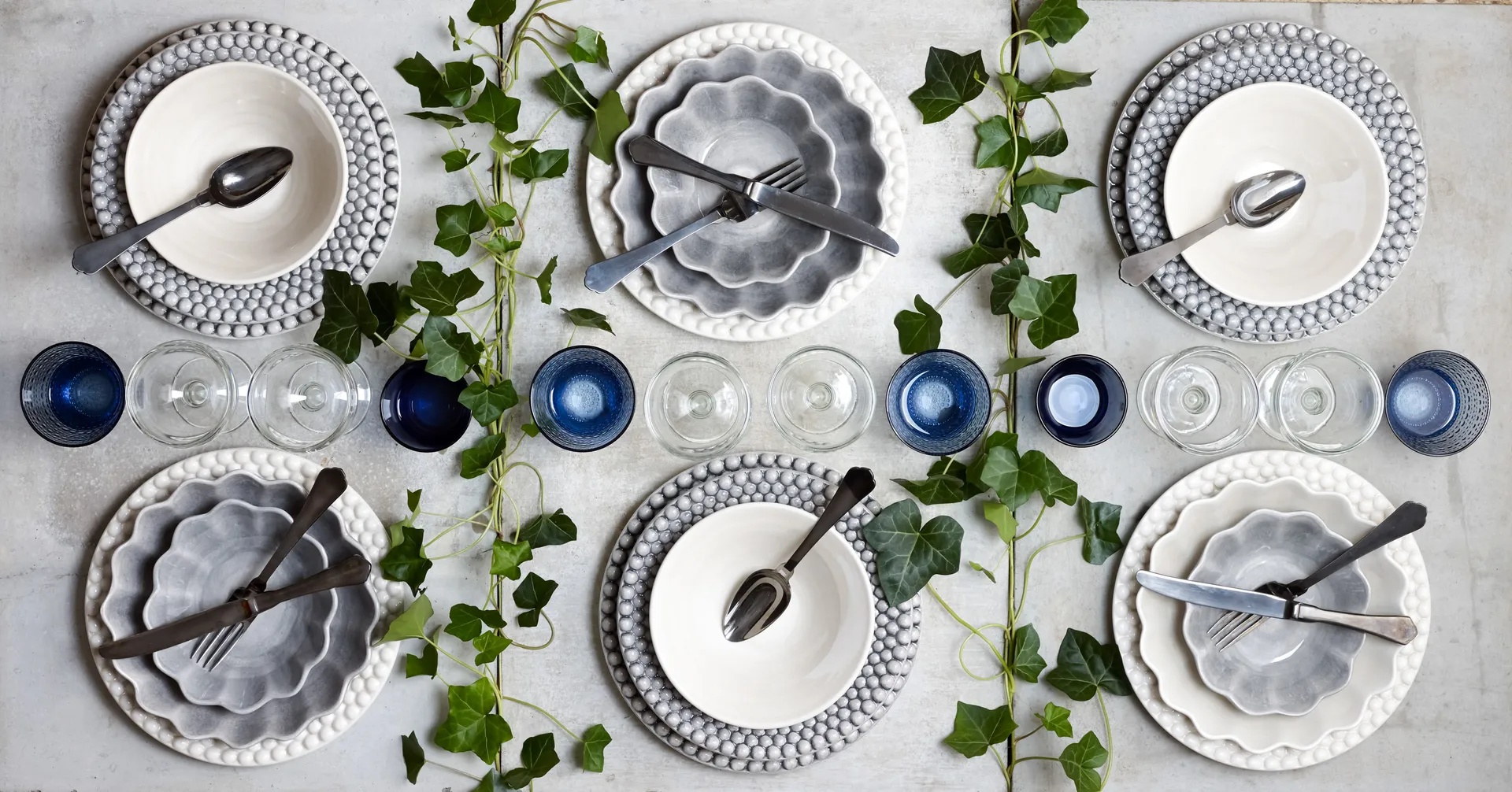 Bubbles bord, 28 cm, Grijs Mateus