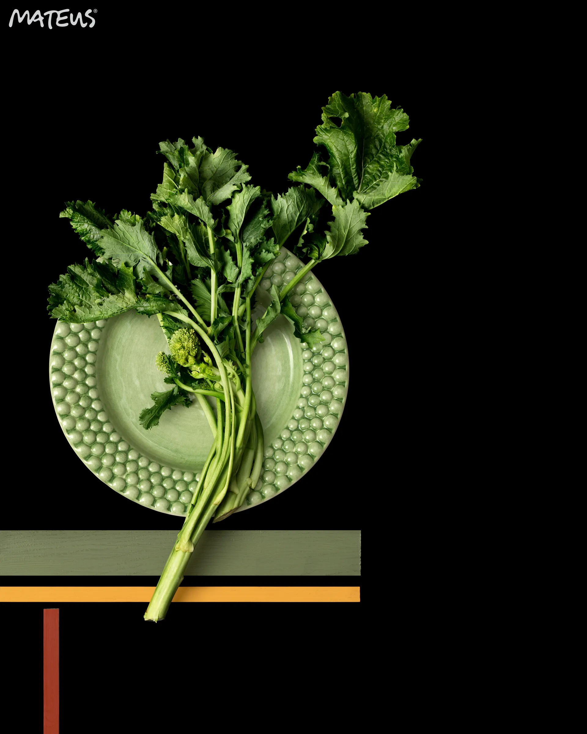 Bubbles bord, 28 cm, Groen Mateus