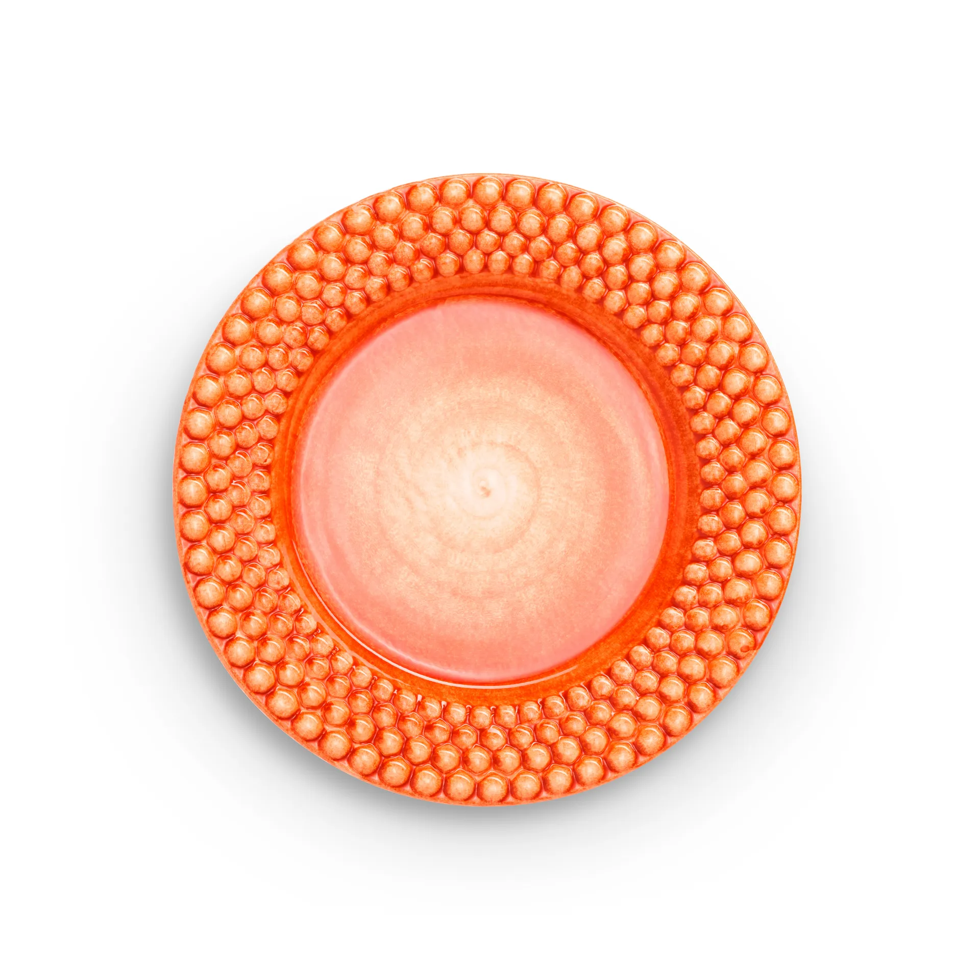 Bubbles bord, 28 cm, Oranje Mateus
