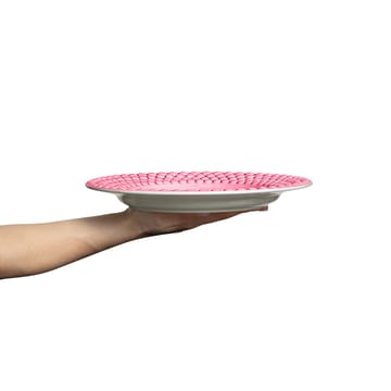 Bubbles bord, 28 cm - Roze - Mateus