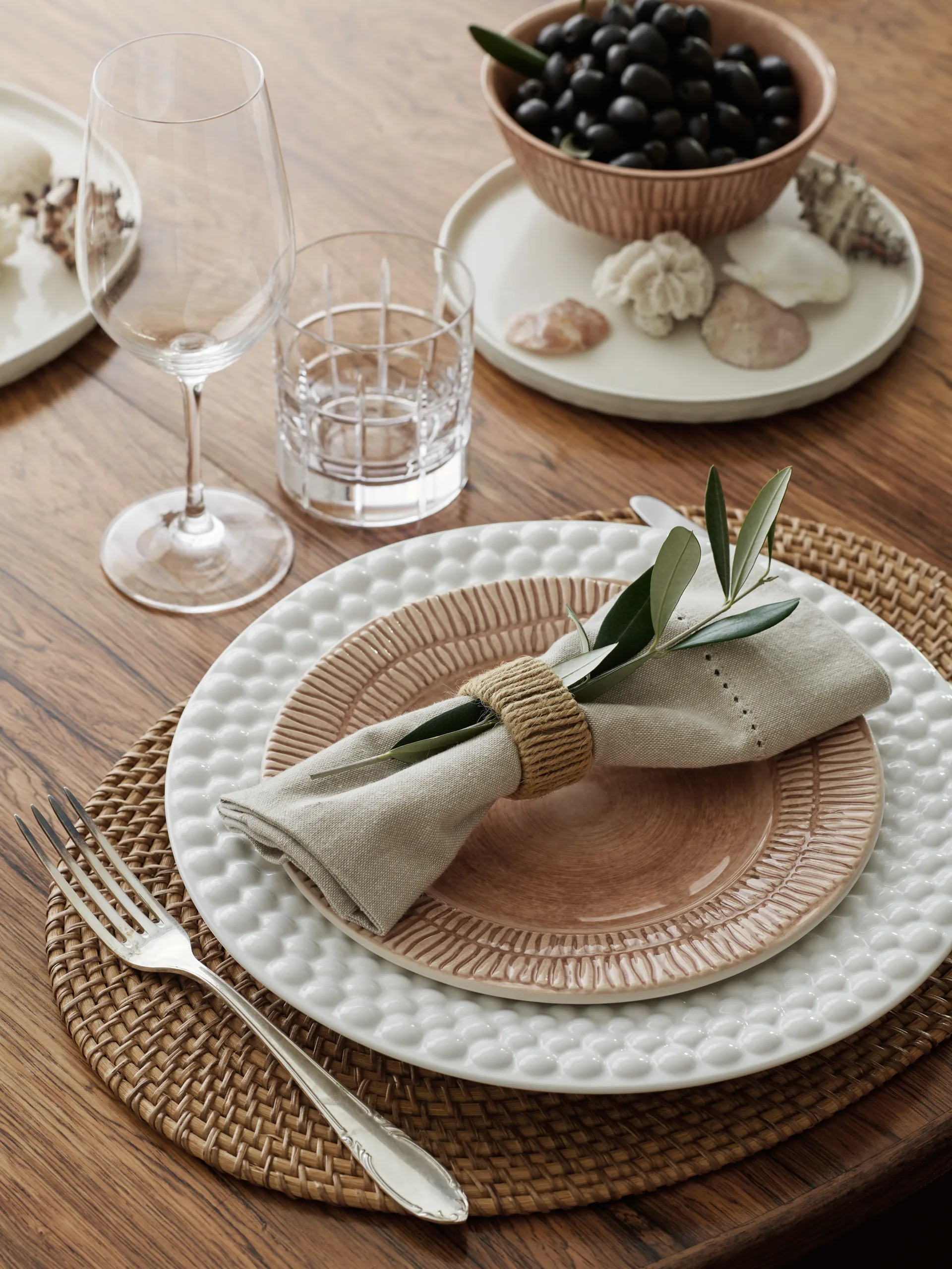 Bubbles bord, 28 cm, Wit Mateus