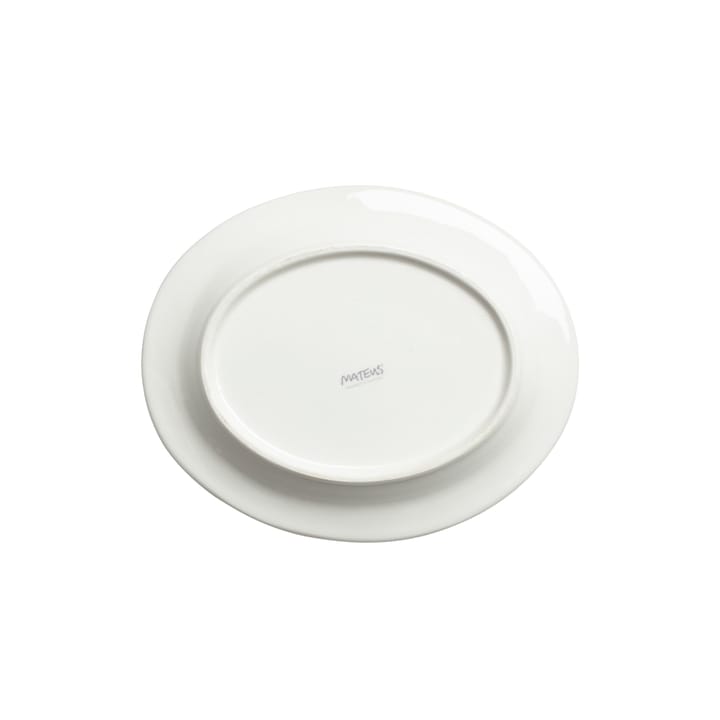 Bubbles ovaal bord, 20 cm, Blauw Mateus