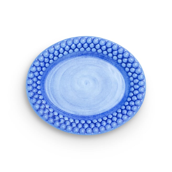 Bubbles ovaal bord, 20 cm - Lichtblauw - Mateus