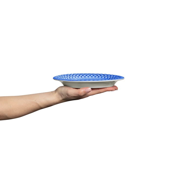 Bubbles ovaal bord, 20 cm, Lichtblauw Mateus
