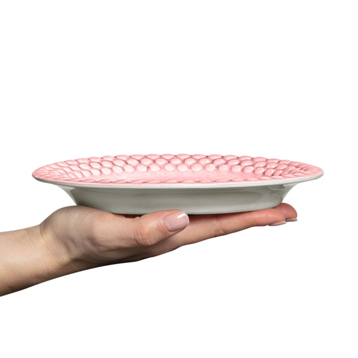 Bubbles ovaal bord, 20 cm, lichtroze Mateus